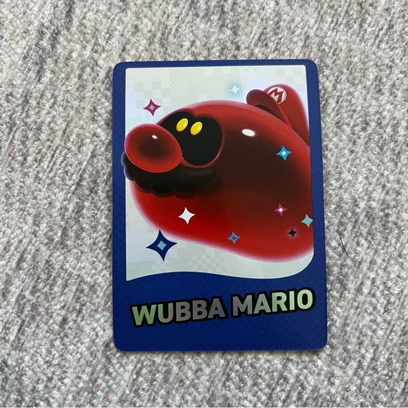 Nintendo Switch Super Mario Wonder Exclusive Promo Wubba Mario Holographic Card - Picture 2 of 4